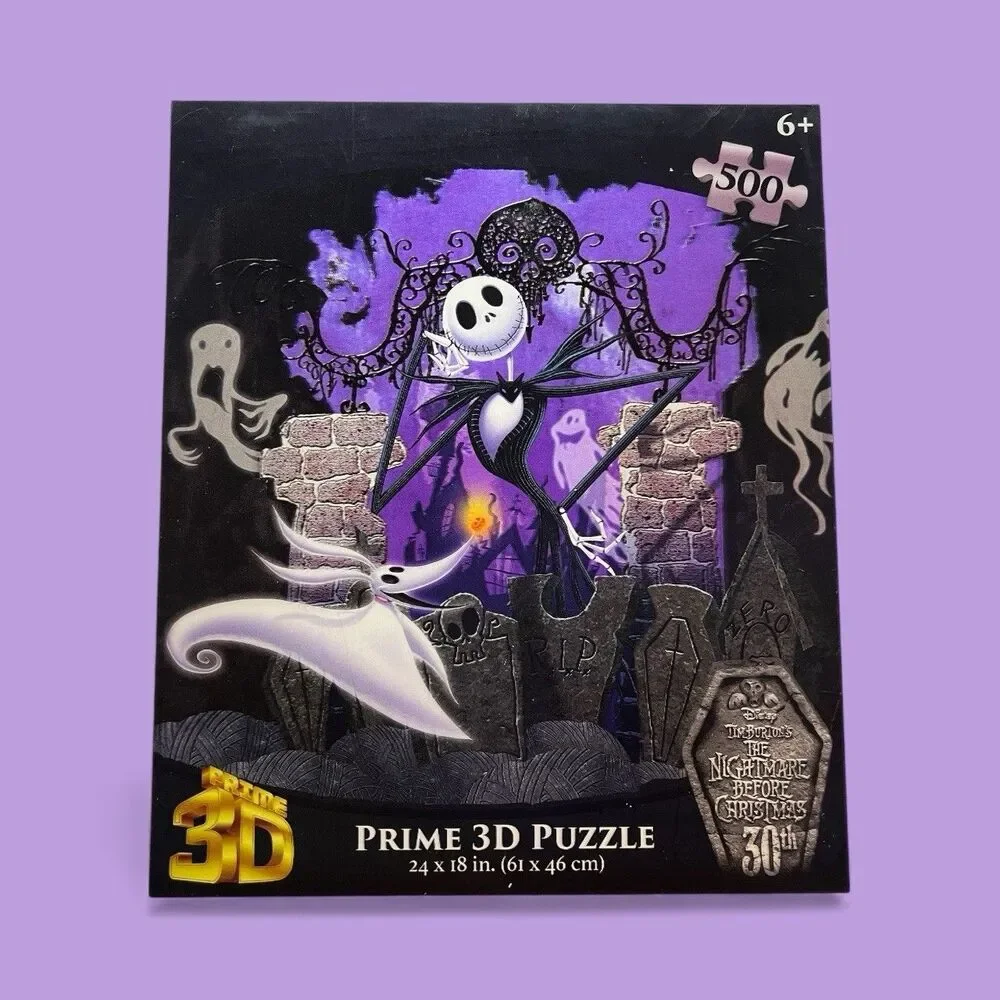 Disney The Nightmare Before Christmas Prime 3D 500 Piece Puzzle Jack Zero Ghosts